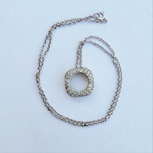 2/$5 Child Size Rhinestone and Silver Toned Necklace